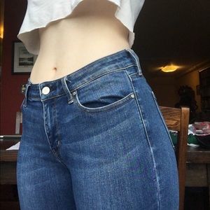 dark ripped skinny jeans